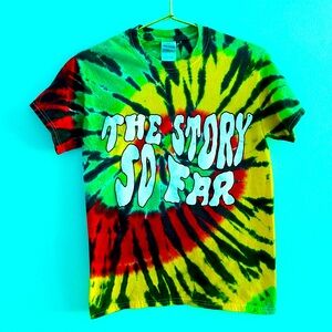 The Story So Far band shirt Warped Tour 2013 tie dye y2k pop punk band tee